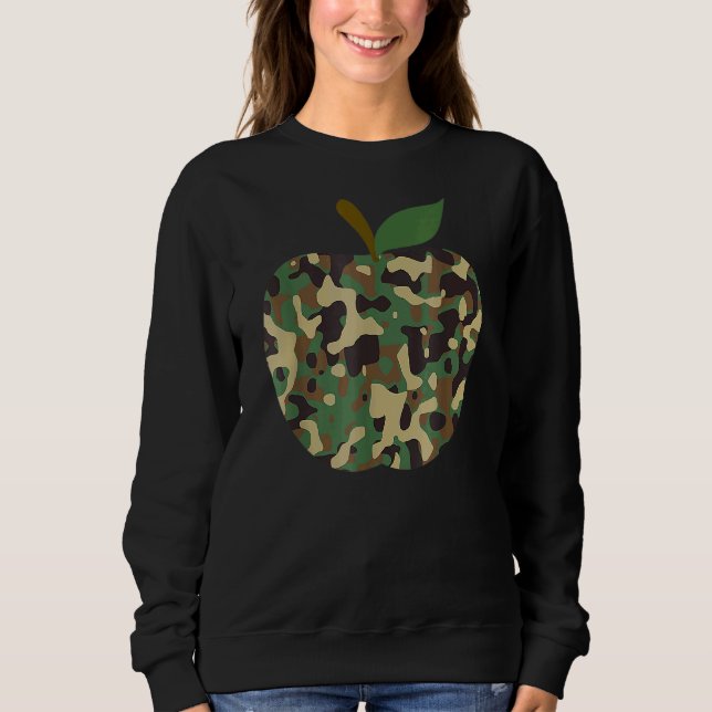 Sudadera Camo Apple Primer Día Del Equipo De Enseñanza Esco (Anverso)