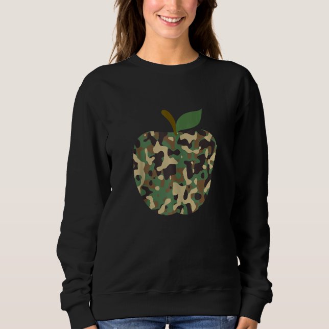 Sudadera Camo Apple Primer Día Del Equipo De Enseñanza Esco (Anverso)