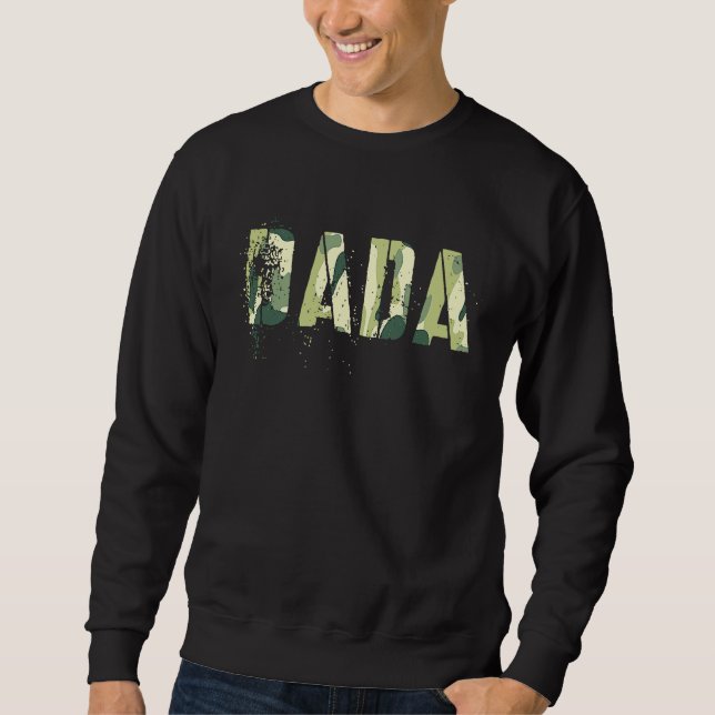 Sudadera Camo DADA New Dad Hero Grandpa The Man Myth Legend (Anverso)