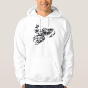 Sudadera Camo Gray Sled en una copia en negro