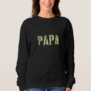 Sudadera Camo Papa New Dad Hero Grandpa El Hombre Leyenda d