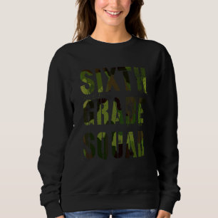 Sudadera Camo Sexto Grado Equipo Maestro Hola Sexto Grado V