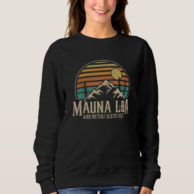 Sudadera Camoing Hawaii Hiking Mountain Outdoor Mauna Loa (Anverso)