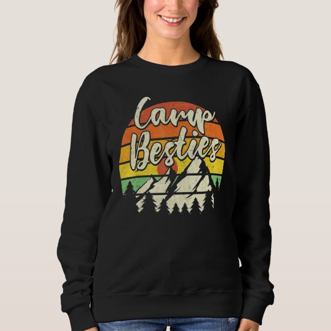 Sudadera Camp Besties Outdoor Sunset Best Friend Matching C (Anverso)