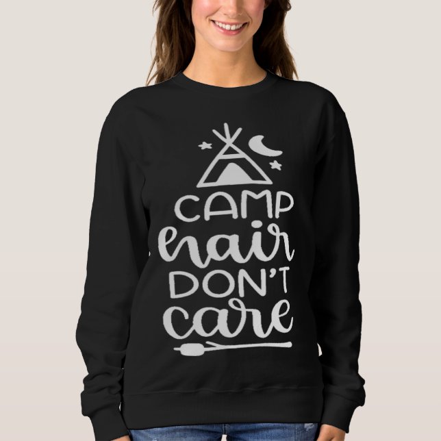 Sudadera Camp Hair Don t Care (Anverso)