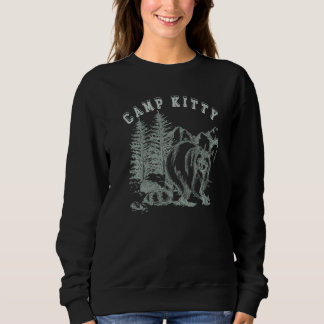 Sudadera Camp Kitty - Fun Family Camping Raccoon Hiking Tra