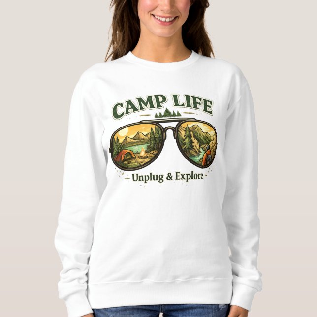 Sudadera Camp Life Feels Right – Everyday Sweatshirt USA (Anverso)