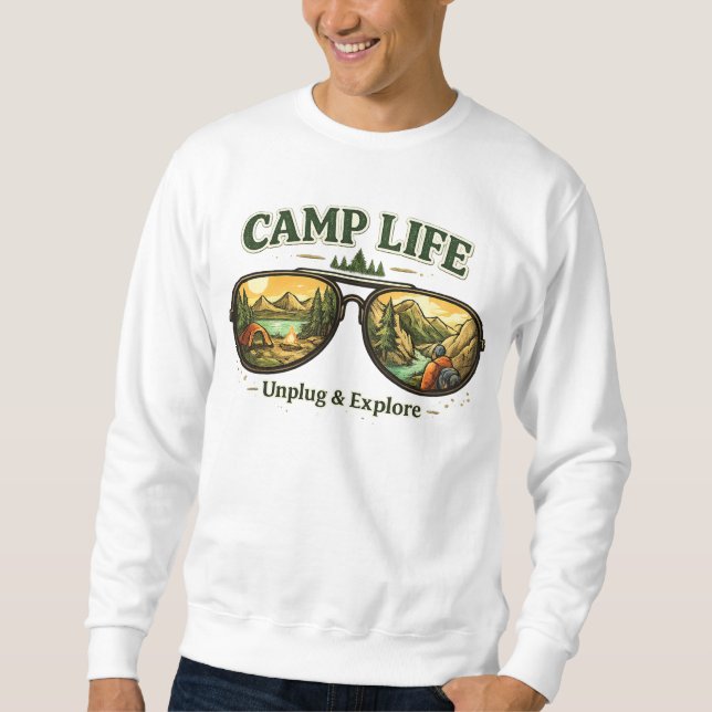 Sudadera Camp Life Feels Right Men’s Sweatshirt USA (Anverso)