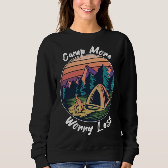 Sudadera Camp More Worry Less Camping (Anverso)