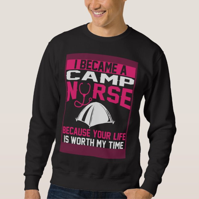 Sudadera Camp Nurse Apparel  Unique Nurses (Anverso)