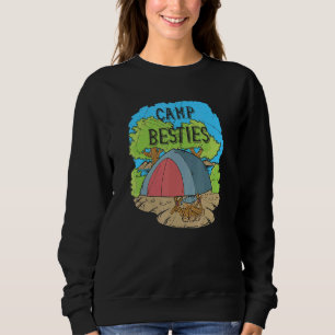 Sudadera Campamento Besties Camping Amigos Y Mochilero