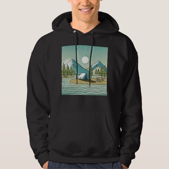 Sudadera Campamento de montaña Serene (Anverso)