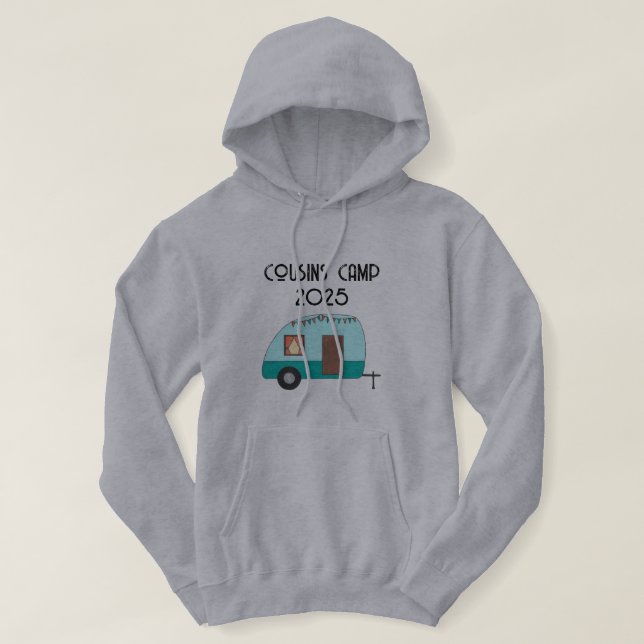 Sudadera Campamento de primos Camper Retro (Diseño del anverso)