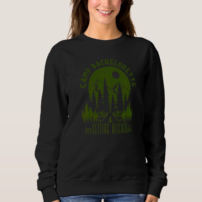 Sudadera Campamento Despedida de soltera que se casa Fiesta (Anverso)