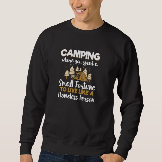 Sudadera Campamento divertido de camping para personas sin  (Anverso)
