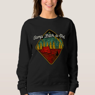 Sudadera Campamento Pitch A Tienda Camping Tropical Camper 