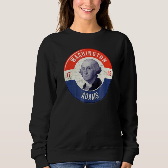Sudadera Campaña de George Washington 1789 John Adams (Anverso)