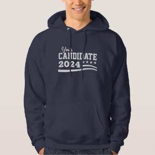 Sudadera Campaña de nombres de candidatos personalizados