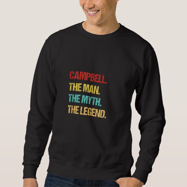 Sudadera Campbell El Hombre El Mito La Leyenda (Anverso)