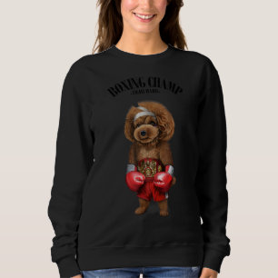 Sudadera Campeón de boxeo Pelea de perro de caniche 1