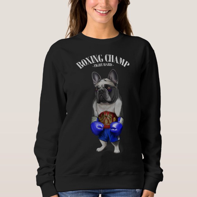 Sudadera Campeón de boxeo Pelea de toros francesa 1 (Anverso)