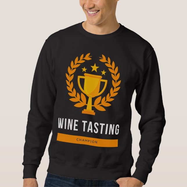 Sudadera Campeón de degustación de vino (Anverso)