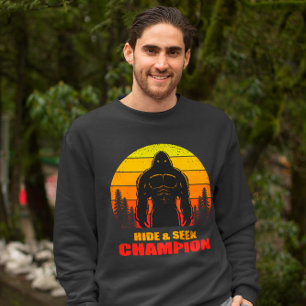 Sudadera Campeón de Escondite de Bigfoot Regalo Divertido 