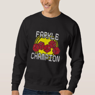 Sudadera Campeón de Farkle - dado divertido que dice, jueg