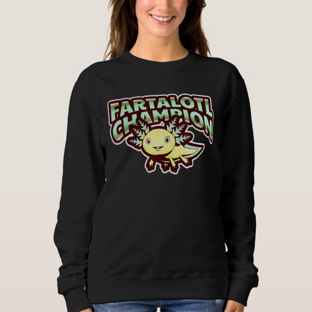 Sudadera Campeón de Fartalotl Axolotl Acuario Salamander Pa (Anverso)