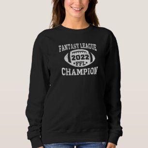 Sudadera Campeón de la Liga de Fantasía FFL Fútbol 2022 Gan