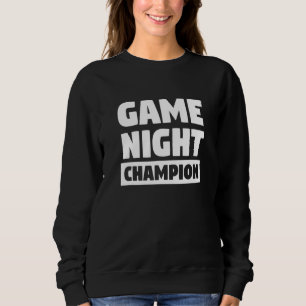 Sudadera Campeón De La Noche Del Juego Para Los Campos De L