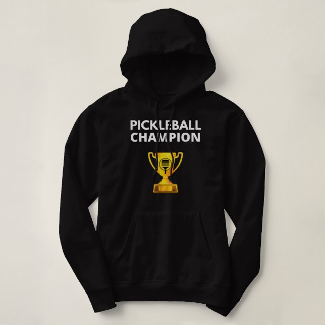 Sudadera Campeón de pelota divertida Trofeo PIckleball 634 (Diseño del anverso)
