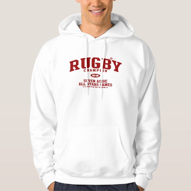 Sudadera Campeón del rugbi (Anverso)
