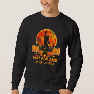 Sudadera Campeón Mundial de Escondite Divertido Pie Grande 