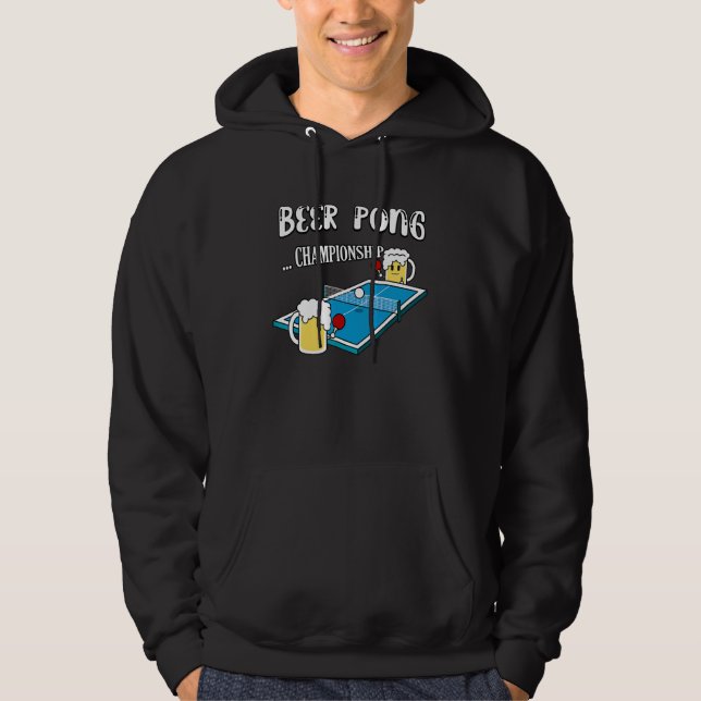 Sudadera Campeonato de Ping Pong Beer Pong (Anverso)