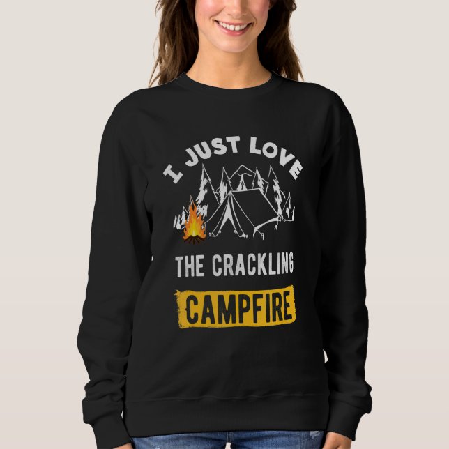 Sudadera Camper Campfire Tent Camping (Anverso)
