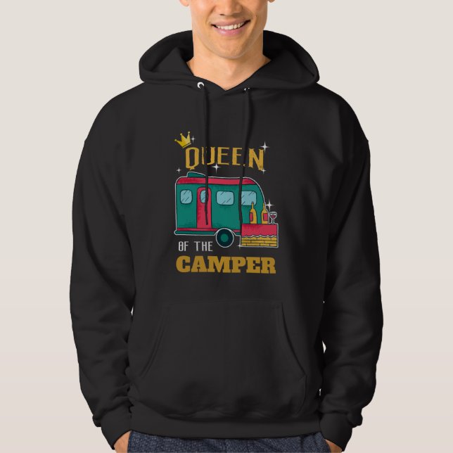 Sudadera Camper  Camping Queen Themed Apparel (Anverso)