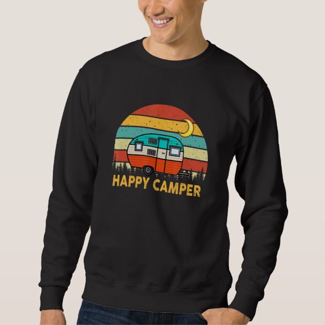 Sudadera Camper Feliz Campamento de Verano Camping Naturale (Anverso)