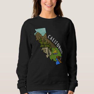 Sudadera Camper Outdoor US State California Bushcraft Hiker