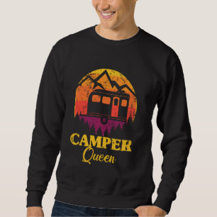 Sudadera Camper Queen Retro Chica al aire libre mujeres Car