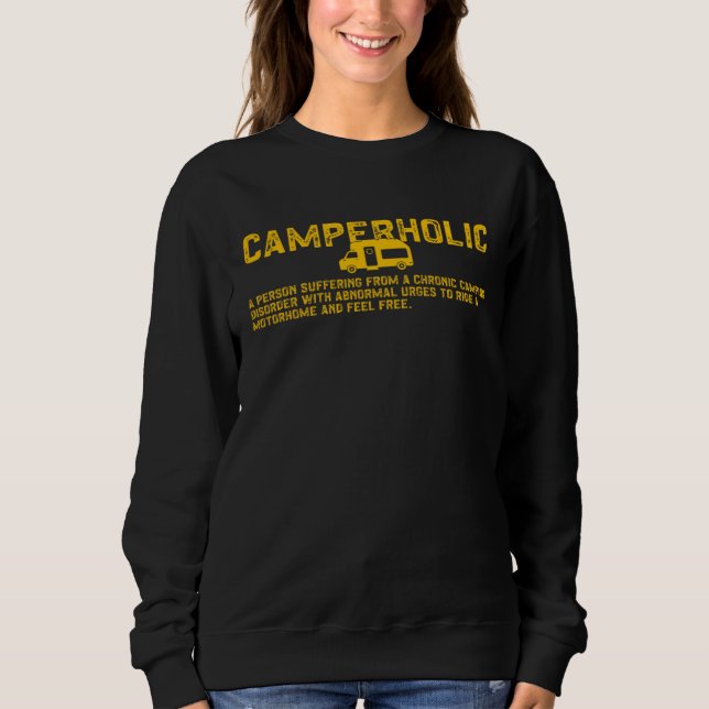 Sudadera Camperholic Camper  Chroni Camping Disorder (Anverso)