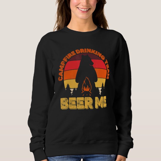 Sudadera Campers Campfire Equipo de Beer Me Camping Bea (Anverso)