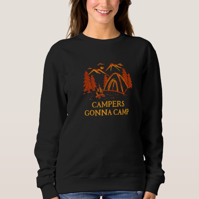 Sudadera Campers Gonna Camp Summer Vacation Tropical Trip C (Anverso)