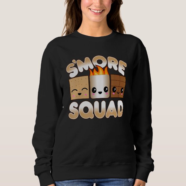 Sudadera Campfire Camping Outdoor Friends Smore Squad (Anverso)