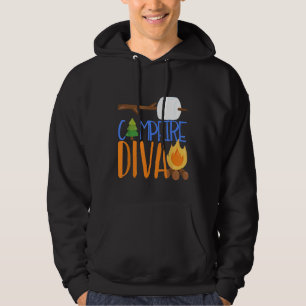 Sudadera Campfire Diva Hija Camping Camp Smores Bonfir