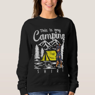 Sudadera Campfire Doberman Pinscher Este Es Mi Camping