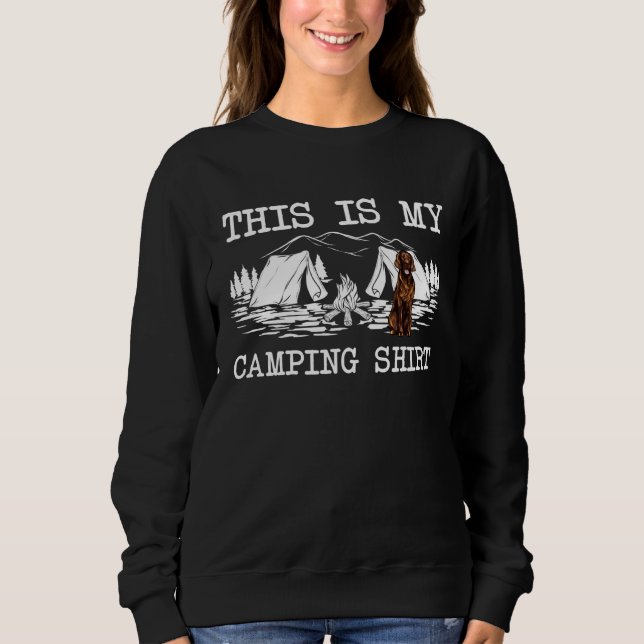 Sudadera Campfire Irish Setter Dog This Is My Camping (Anverso)