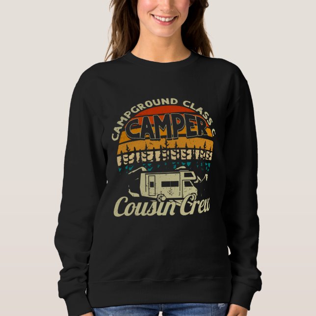 Sudadera Campground Class C Camper Cousin Crew RV Camping B (Anverso)