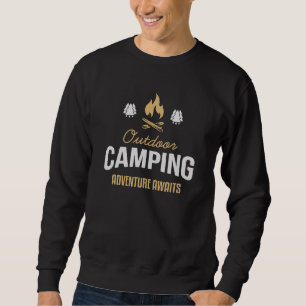 Sudadera Camping Adventure al aire libre espera tiendas de