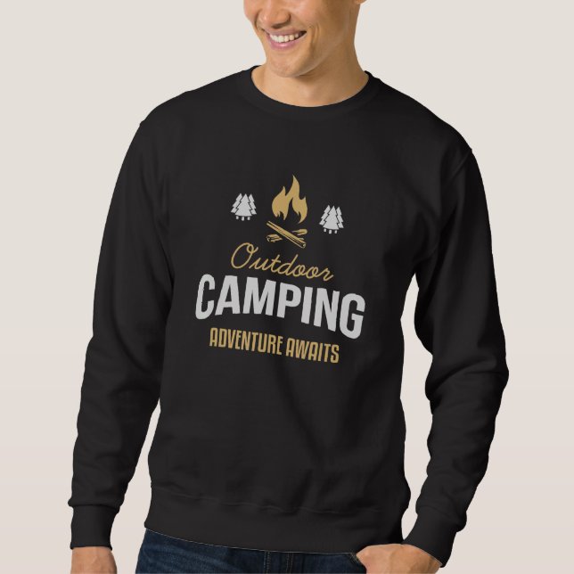 Sudadera Camping Adventure al aire libre espera tiendas de  (Anverso)